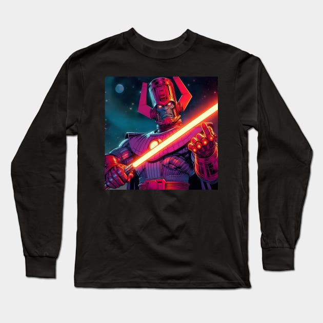 Dark Lord Galactus Long Sleeve T-Shirt by HELLAHIGH TEEZ